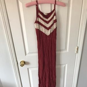 Long summer dress with slit